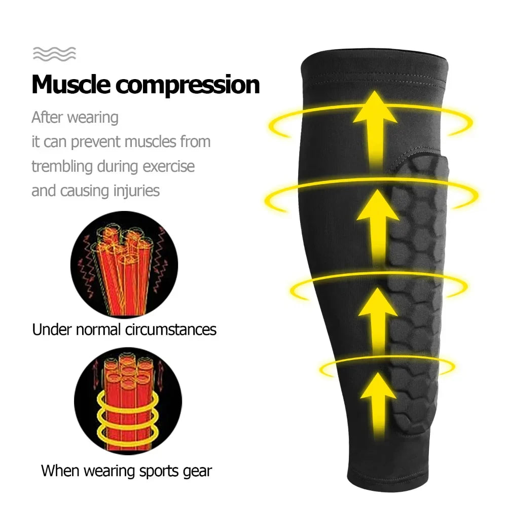 1 Pair Honeycomb Soccer Shin Guards