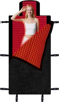 Red Light Therapy Mat Full Body 74.8"x33.6", Infrared Red Light Therapy Blanket with 2630 LEDs, 660nm & 850nm Dual Wavelength, Pulse Modes, Timer & Intensity Control