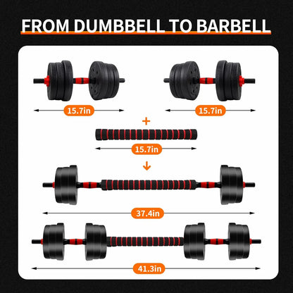 Adjustable Dumbbell and Barbell Strength System