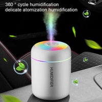 HOMEFISH Mini Air Humidifier Usb Aroma Diffuser Essential Oil Purifier Cool Mist Sprayer  Home BedroomLED Desktop humidificador