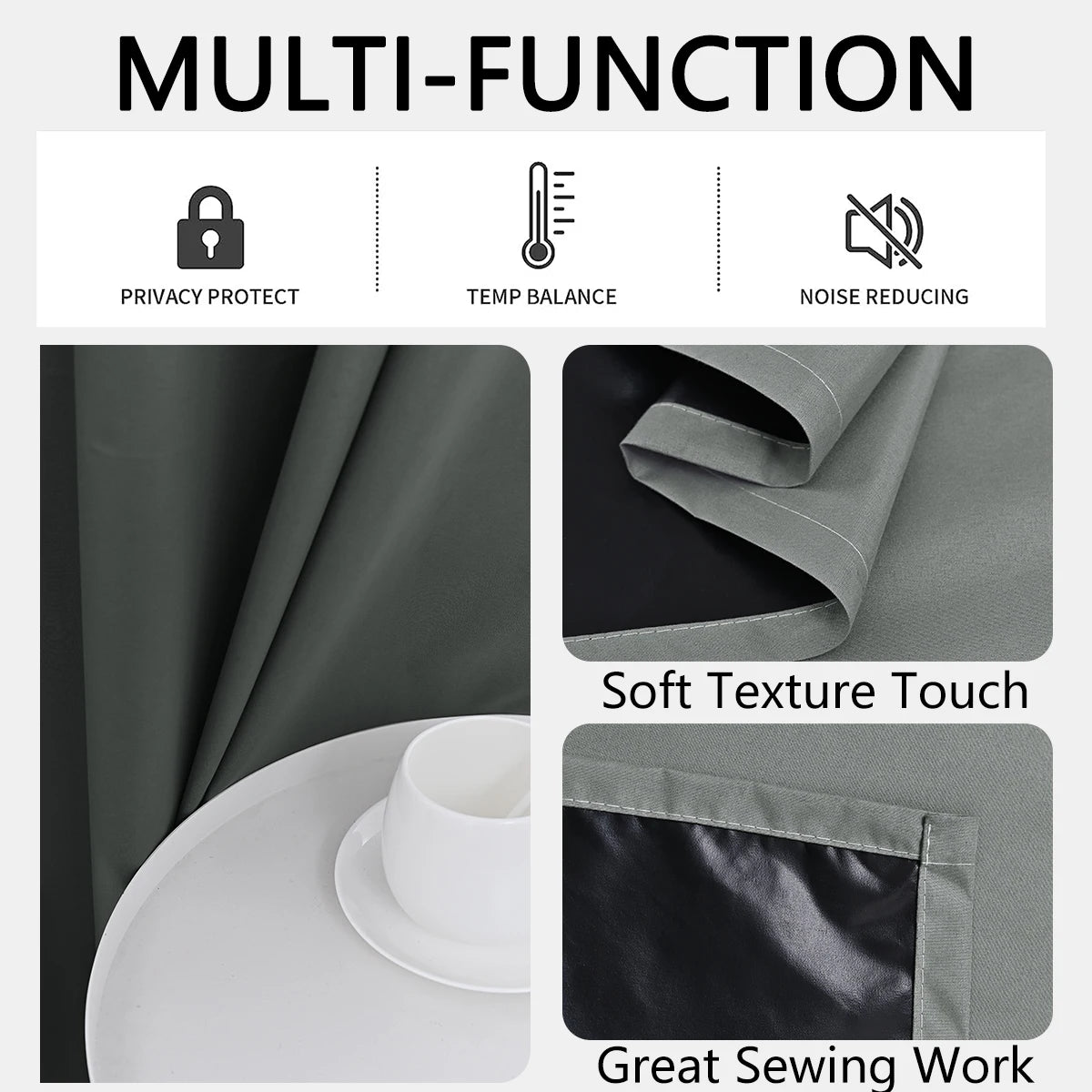 Total Darkness Privacy Blackout Drapes
