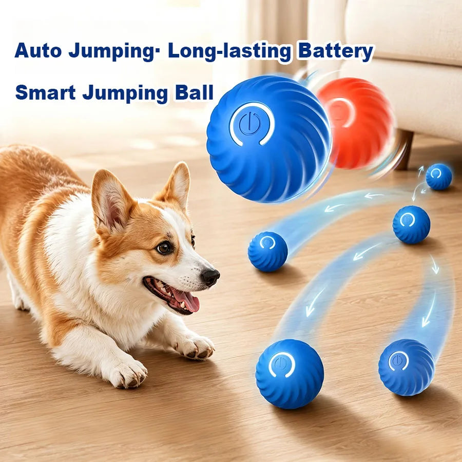 Smart Dog Toys Ball Electronic Interactive Pet Toy Moving Ball USB Automatic Moving Bouncing for Puppy Birthday gift Cat Product