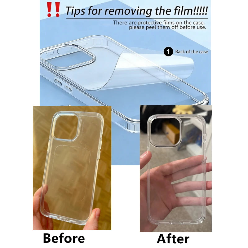 Premium HD Clear Shockproof iPhone Case