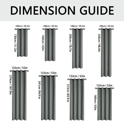 Total Darkness Privacy Blackout Drapes
