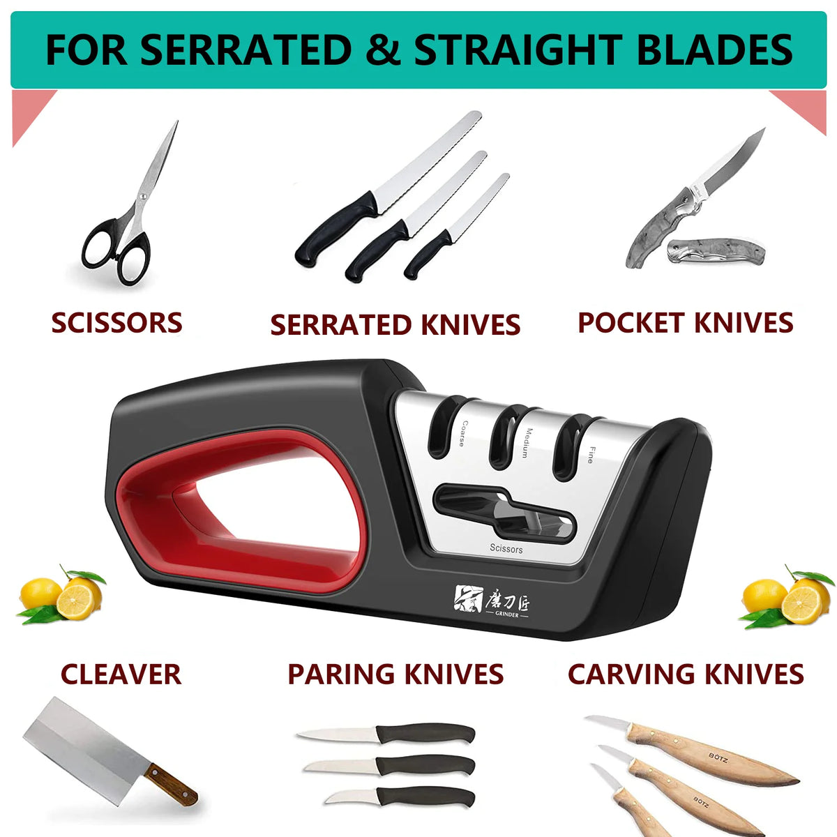 Professional 4-Stage Precision Blade Sharpener