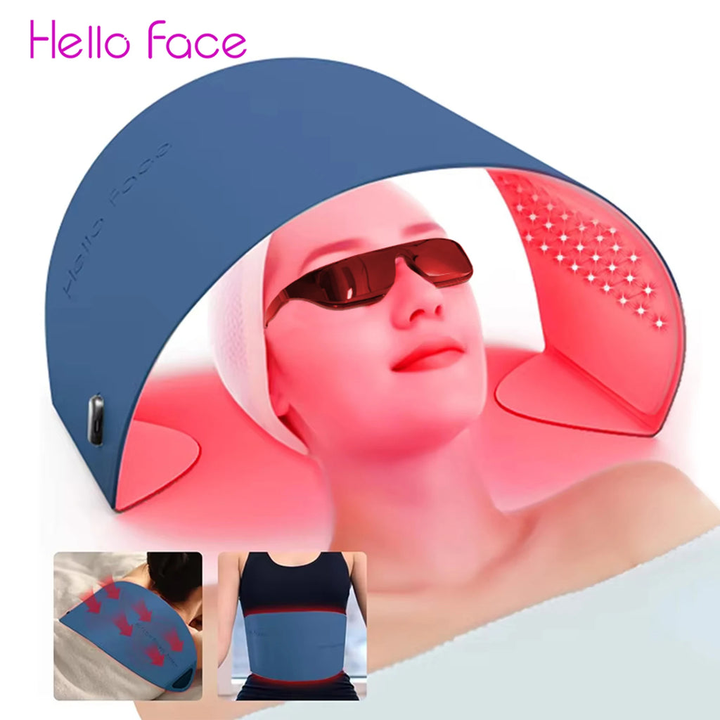 Hello Face L6 510K Red Light and infrared Therapy Mask 720 LED Chips Panel Facial Body Skin Rejuvenation Home Care Salon Device