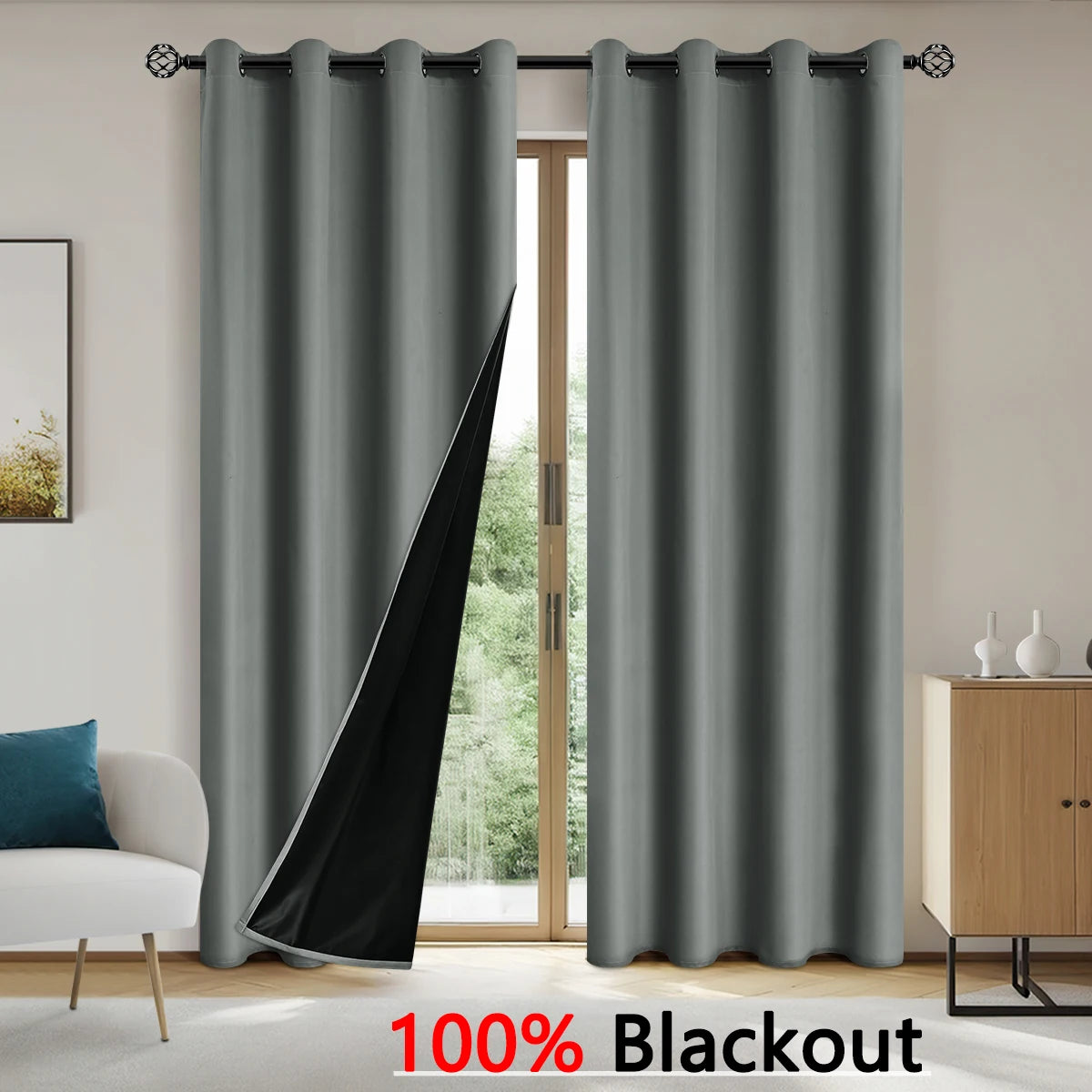 Total Darkness Privacy Blackout Drapes