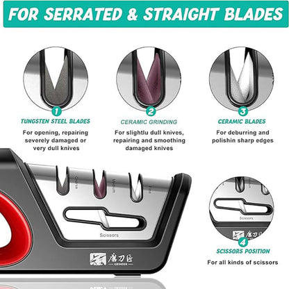 Professional 4-Stage Precision Blade Sharpener