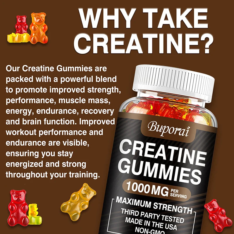 Pure Creatine Monohydrate Performance Gummies